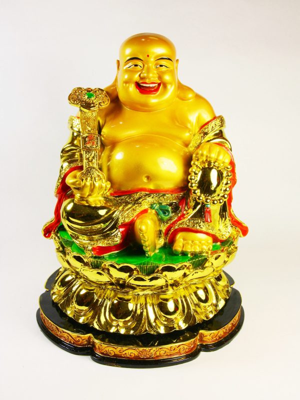 Bouddha Rieur Assis (H24cm) (réf. CE1274-3) – Image 2
