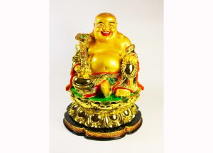 Bouddha Rieur Assis (H24cm) (réf. CE1274-3)