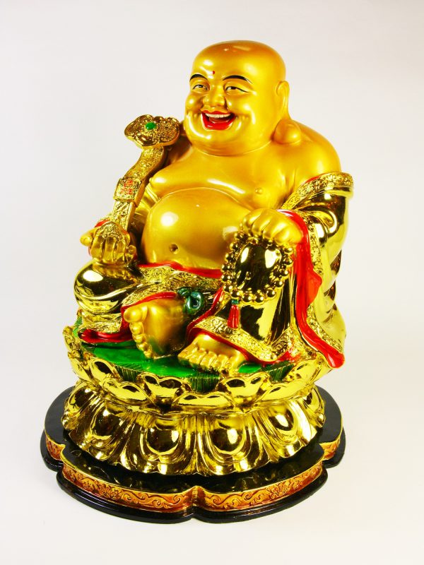 Bouddha Rieur Assis (H24cm) (réf. CE1274-3) – Image 4