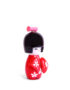 kokeshi poupée japonaise japon bois decoration asiatique art-saigon rouge