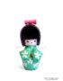 kokeshi poupée japonaise japon bois decoration asiatique art-saigon vert