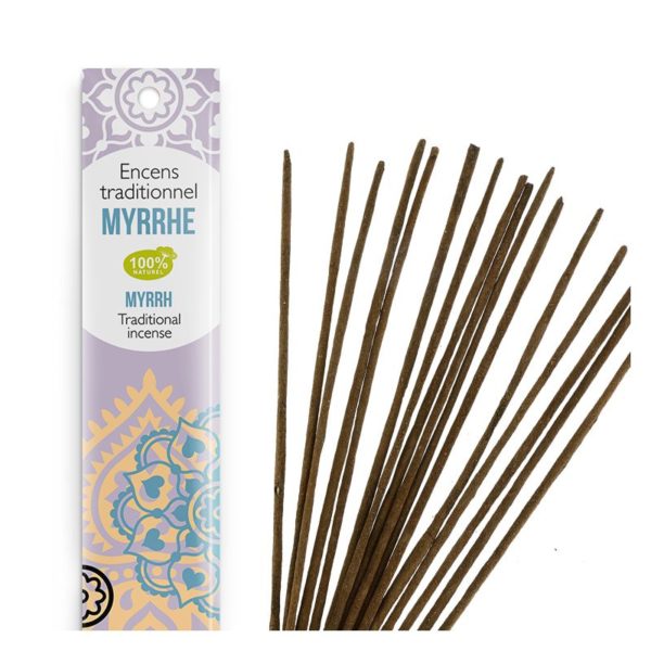 Encens Traditionnel Indien MYRRHE 20 bâtonnets (Réf. EI13) – Image 2