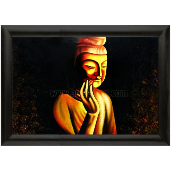 tableau en bois laque artisanat vietnam art-saigon bouddha