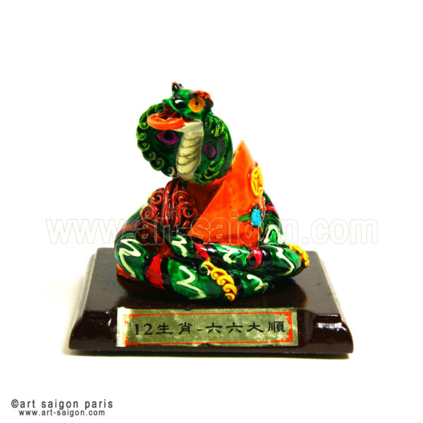 serpent astrologie chinoise decoration feng shui asiatique art-saigon