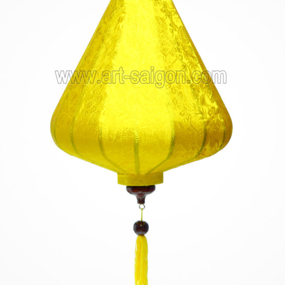 lampion lanterne jaune soie bambou hoi an vietnam asiatique art-saigon