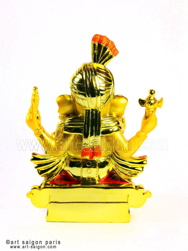 Ganesh couleur dorée (H17,5cm)(réf. CZ8594-1) – Image 4