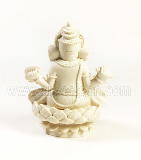Ganesh blanc (H10cm) - Feng Shui (réf. I8639-2) – Image 4
