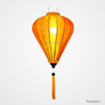 lampion lanterne orange soie bambou hoi an vietnam asiatique art-saigon