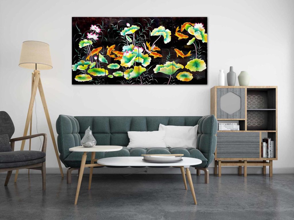 tableau en bois laque artisanat vietnam art-saigon