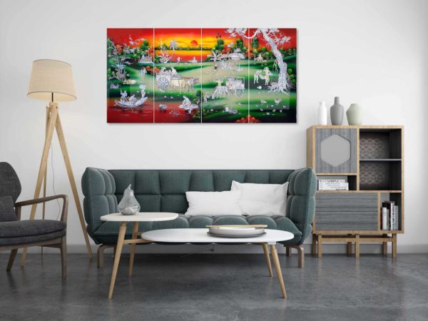 tableau en bois laque artisanat vietnam art-saigon