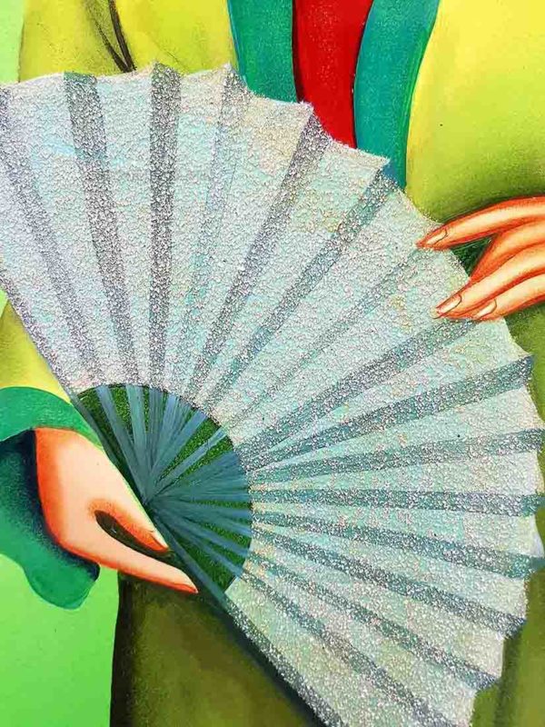 Femme vietnamienne Tableau en bois Laqué Peint artisanat du Vietnam art-saigon