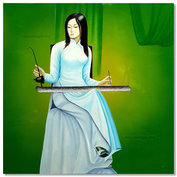 femme vietnamienne tableau en bois laqué artisanat du vietnam par art saigon