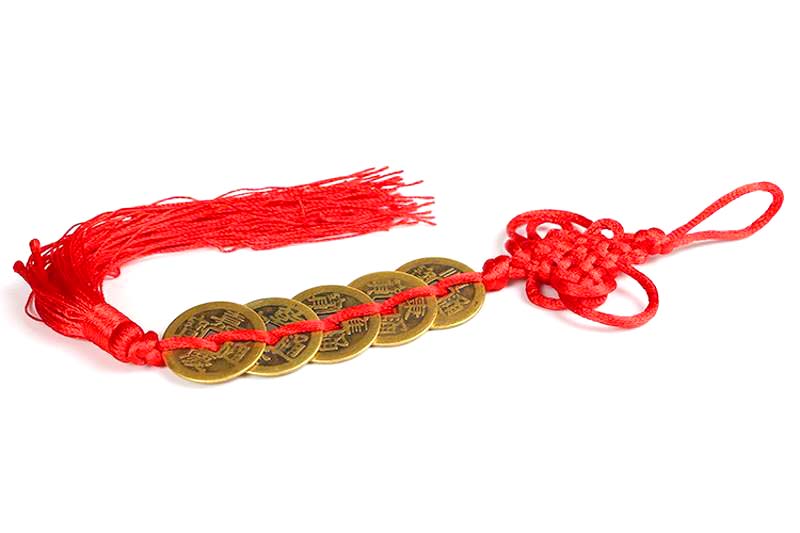 Boîte cadeau porte-bonheur pour le Nouvel An chinois avec poignée en ruban  et nœud pour