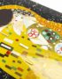 Boite Bijoux en Bois Laqué Peint, Motif "Le Baiser" de Gustav Klimt. Décoration et Artisanat du Vietnam. Article vendu par la Boutique Art-saigon.com