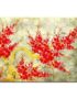 Tableau en Bois Laqué et Coquille d'Œuf, Motif Fleurs de Cerisier. Décoration et Artisanat du Vietnam. Article vendu par la Boutique Art-saigon.com