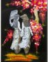 Tableau en Bois Laqué et Nacre, Motif Femmes Vietnamiennes et Fleurs de Cerisier. Décoration et Artisanat du Vietnam. Article vendu par la Boutique Art-saigon.com