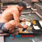 Atelier de Fabrication de la laque vietnamienne dans la province de Hồ Chí Minh au Vietnam | Boutique de Décoration et Artisanat Asiatique ART SAIGON | www.art-saigon.com