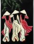 Tableau en Bois Laqué Peint et Coquille d'Œuf, Motif Femmes Vietnamiennes. Décoration et Artisanat du Vietnam. Article vendu par la Boutique Art-saigon.com