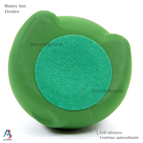 Maneki Neko, Fabriqué au Japon. Chat Porte Bonheur Japonais, Couleur Vert | Décoration et Artisanat Asiatique - Article vendu par la Boutique Art-Saigon.com