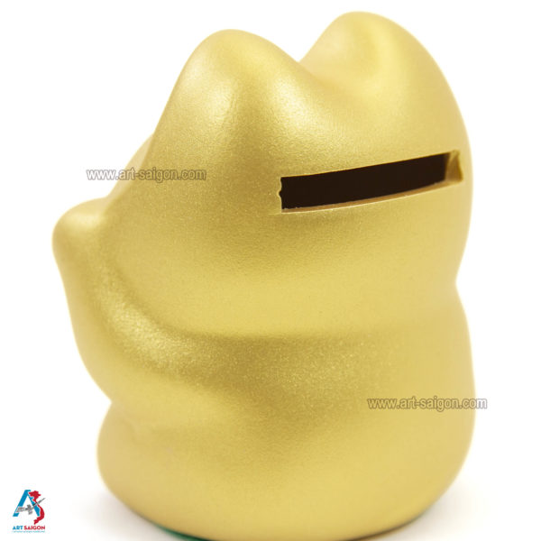 Maneki Neko, Fabriqué au Japon. Chat Porte Bonheur Japonais, Couleur Doré | Décoration et Artisanat Asiatique - Article vendu par la Boutique Art-Saigon.com