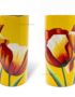 Vase en Bois Laqué Peint, Fabriqué à la main. Pot de Fleur Tulipe | Décoration et Artisanat Asiatique - Article vendu par la Boutique Art-Saigon.com