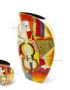 Vase en Bois Laqué Peint, Fabriqué à la main. Pot de Fleur, Motif Art Moderne | Décoration et Artisanat Asiatique - Article vendu par la Boutique Art-Saigon.com