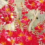 Tableau en Bois Laqué Doré, Fabriqué à la main, Motif Fleur de Cerisier. Peinture et Panneau Murale du Vietnam. Décoration et Artisanat Asiatique | Article vendu par la Boutique Art-Saigon.com