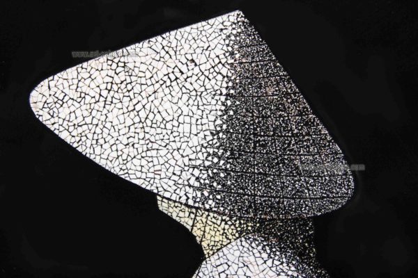 Tableau en Bois Laqué Noir et Coquille d’œuf, Fabriqué à la main, Motif Femme Vietnamienne. Peinture et Panneau Murale du Vietnam. Décoration et Artisanat Asiatique | Article vendu par la Boutique Art-Saigon.com