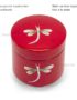 Boîte en Bois Laqué Rouge, Fabriqué à la main, Motif Libellule | Décoration et Artisanat Asiatique - Article vendu par la Boutique Art-Saigon.com