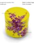 Boîte en Bois Laqué Jaune, Motif Fleur de Cerisier, Fabriqué à la main | Décoration et Artisanat Asiatique - Article vendu par la Boutique Art-Saigon.com