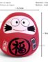Daruma Rouge, Statuette Tirelire Porte Bonheur Japonais, Fabriqué au Japon | Décoration et Artisanat Asiatique - Article vendu par la Boutique Art-Saigon.com