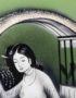 Tableau en Bois Laqué Vert, Fabriqué à la main, Femme Vietnamienne. Peinture et Panneau Murale du Vietnam. Décoration et Artisanat Asiatique | Article vendu par la Boutique Art-Saigon.com