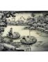 Tableau en Bois Laqué Peint, Campagne du Vietnam, Fabriqué à la main. Peinture et Panneau Murale du Vietnam. Décoration et Artisanat Asiatique | Article vendu par la Boutique Art-Saigon.com