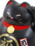 Maneki Neko Noir, Tirelire, Fabriqué au Japon. Chat Porte Bonheur Japonais | Décoration et Artisanat Asiatique - Article vendu par la Boutique Art-Saigon.com