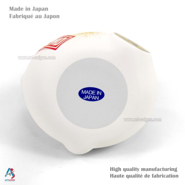 Maneki Neko Blanc, Fabriqué au Japon. Chat Porte Bonheur Japonais | Décoration et Artisanat Asiatique - Article vendu par la Boutique Art-Saigon.com