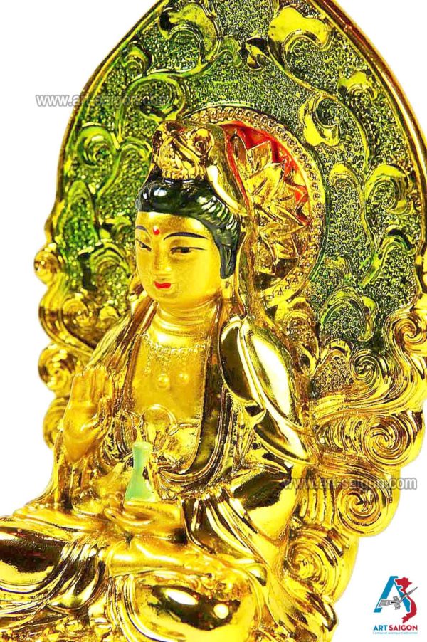 Statuette du Bouddha Guan Yin, Déesse de la Compassion | Décoration et Artisanat Asiatique - Article vendu par la Boutique Art-Saigon.com