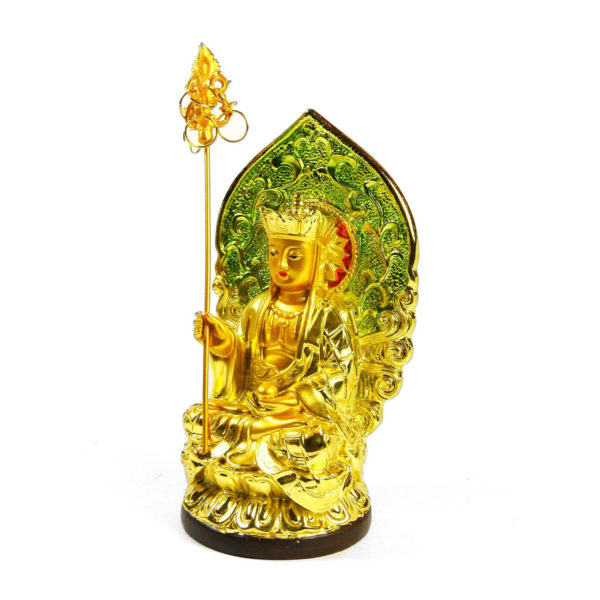 Statuette du Bouddha Bodhisattva Kshitigarbha en Méditation | Décoration et Artisanat Asiatique - Article vendu par la Boutique Art-Saigon.com