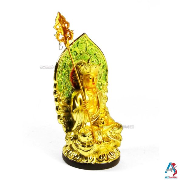 Statuette du Bouddha Bodhisattva Kshitigarbha en Méditation | Décoration et Artisanat Asiatique - Article vendu par la Boutique Art-Saigon.com