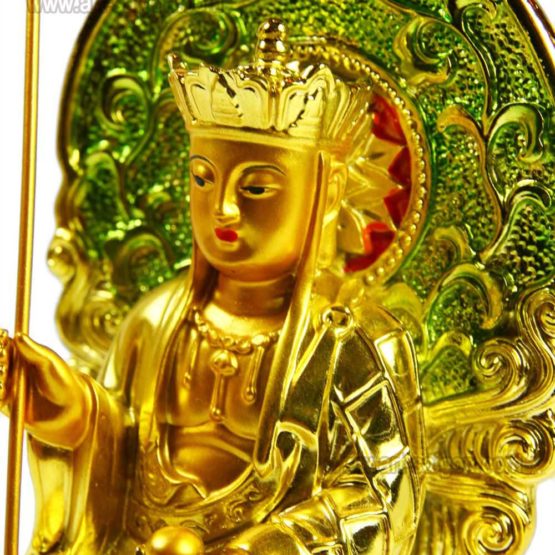 Statuette du Bouddha Bodhisattva Kshitigarbha en Méditation | Décoration et Artisanat Asiatique - Article vendu par la Boutique Art-Saigon.com