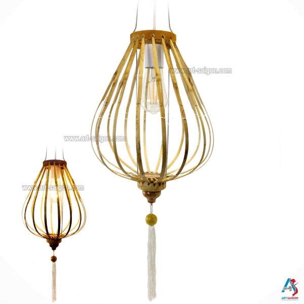 Lampion Asiatique en Bambou et Bois de la ville de Hoi An au Vietnam, Lanterne Traditionnel | Décoration et Artisanat Asiatique - Article vendu par la Boutique Art-saigon.com