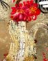 Tableau en Bois Laqué Doré, Fabriqué à la main, Motif 9 Grues et Fleur de Cerisier. Peinture et Panneau Murale du Vietnam. Décoration et Artisanat Asiatique | Article vendu par la Boutique Art-Saigon.com