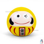 Daruma Japonais Jaune, Fabriqué au Japon. Statuette Porte-Bonheur | Décoration et Artisanat Asiatique - Article vendu par la Boutique Art-Saigon.com