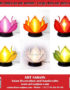 Lampe de Chevet Lotus en Soie de la ville de Hoi An au Vietnam, Lampe Traditionnelle en Tissu et Bois | Décoration et Artisanat Asiatique - Article vendu par la Boutique Art-saigon.com
