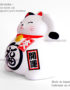 Maneki Neko Blanc, Tirelire, Fabriqué au Japon. Lucky Cat, Chat Porte Bonheur Japonais | Décoration et Artisanat Asiatique - Article vendu par la Boutique Art-Saigon.com