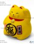 Maneki Neko Jaune, Tirelire, Fabriqué au Japon. Lucky Cat, Chat Porte Bonheur Japonais | Décoration et Artisanat Asiatique - Article vendu par la Boutique Art-Saigon.com