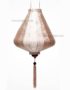 Lampion Asiatique en Soie Champagne Rosé de la ville de Hoi An au Vietnam, Lanterne Traditionnel en Tissu, Bambou et Bois | Décoration et Artisanat Asiatique - Article vendu par la Boutique Art-saigon.com