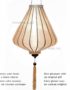 Lampion Asiatique en Soie Champagne Rosé de la ville de Hoi An au Vietnam, Lanterne Traditionnel en Tissu, Bambou et Bois | Décoration et Artisanat Asiatique - Article vendu par la Boutique Art-saigon.com