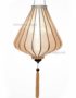 Lampion Asiatique en Soie Champagne Rosé de la ville de Hoi An au Vietnam, Lanterne Traditionnel en Tissu, Bambou et Bois | Décoration et Artisanat Asiatique - Article vendu par la Boutique Art-saigon.com