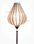 Lampion Asiatique en Soie Champagne Rosé de la ville de Hoi An au Vietnam, Lanterne Traditionnel en Tissu, Bambou et Bois | Décoration et Artisanat Asiatique - Article vendu par la Boutique Art-saigon.com