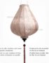 Lampion Asiatique en Soie Champagne Rosé de la ville de Hoi An au Vietnam, Lanterne Traditionnel en Tissu, Bambou et Bois | Décoration et Artisanat Asiatique - Article vendu par la Boutique Art-saigon.com